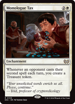 Monologue Tax [Duskmourn: House of Horror Commander]-1