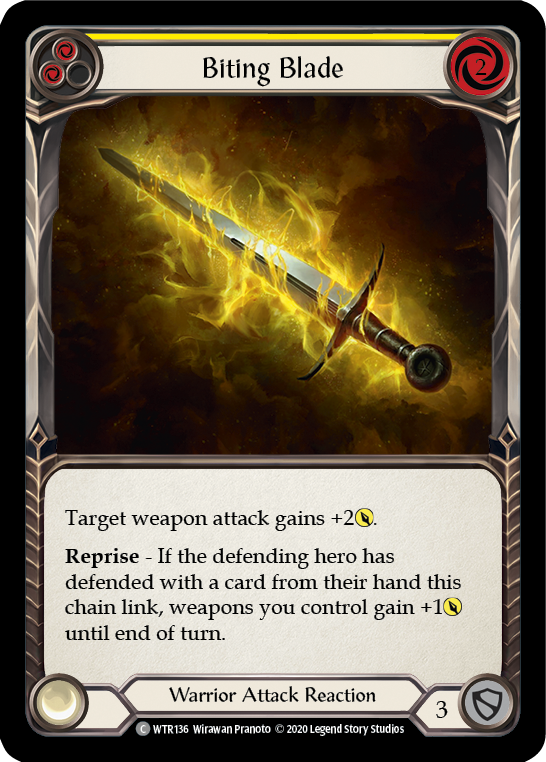 Biting Blade (Yellow) [U-WTR136] (Welcome to Rathe Unlimited)  Unlimited Normal-2