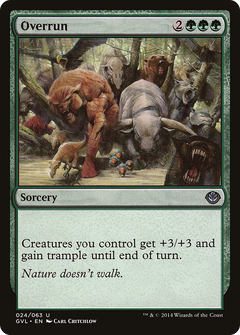 Overrun (Garruk vs. Liliana) [Duel Decks Anthology]-1