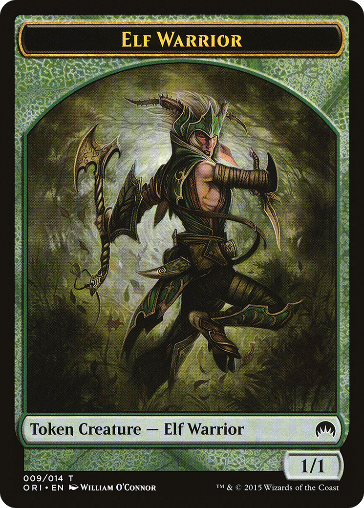 Elf Warrior Token [Magic Origins Tokens]-1