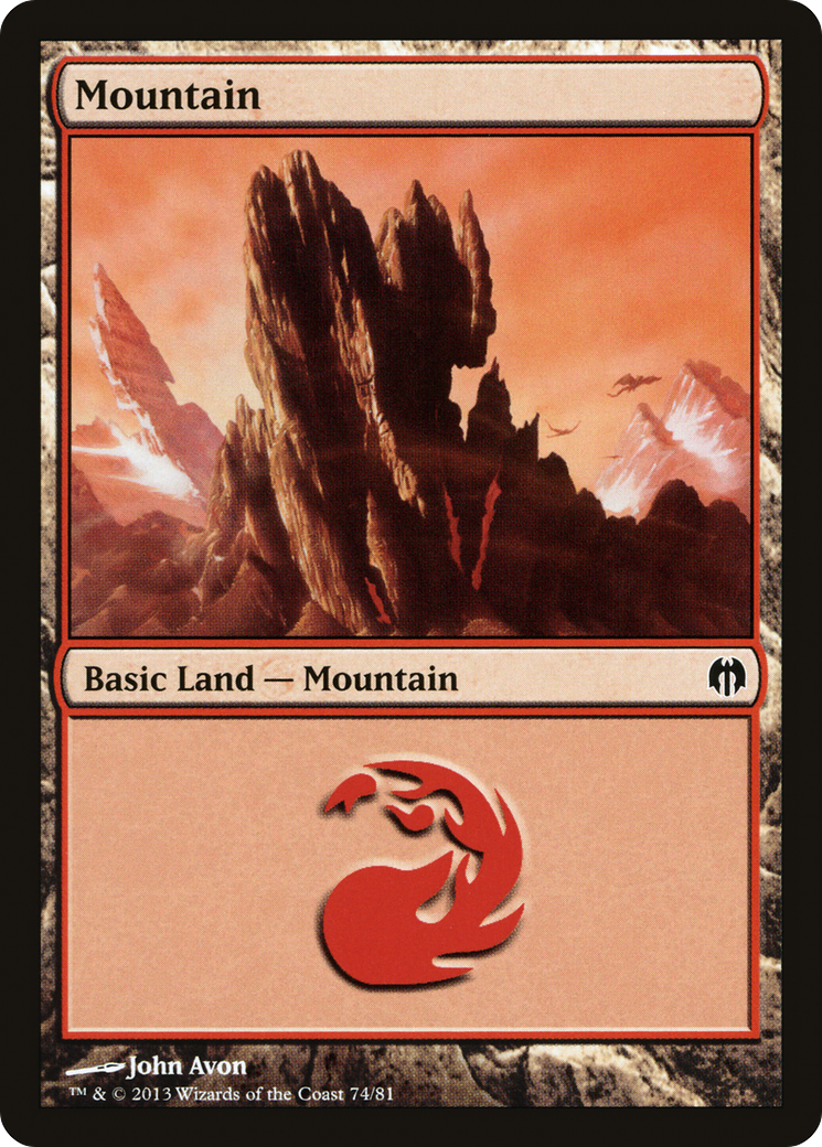 Mountain (74) [Duel Decks: Heroes vs. Monsters]-1