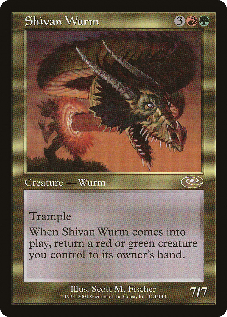 Shivan Wurm [Planeshift]-1