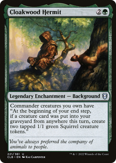 Cloakwood Hermit (CLB-221) - Commander Legends: Battle for Baldur's Gate-1