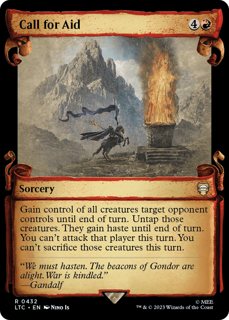 Call for Aid [The Lord of the Rings: Tales of Middle-Earth Commander Showcase Scrolls]-1