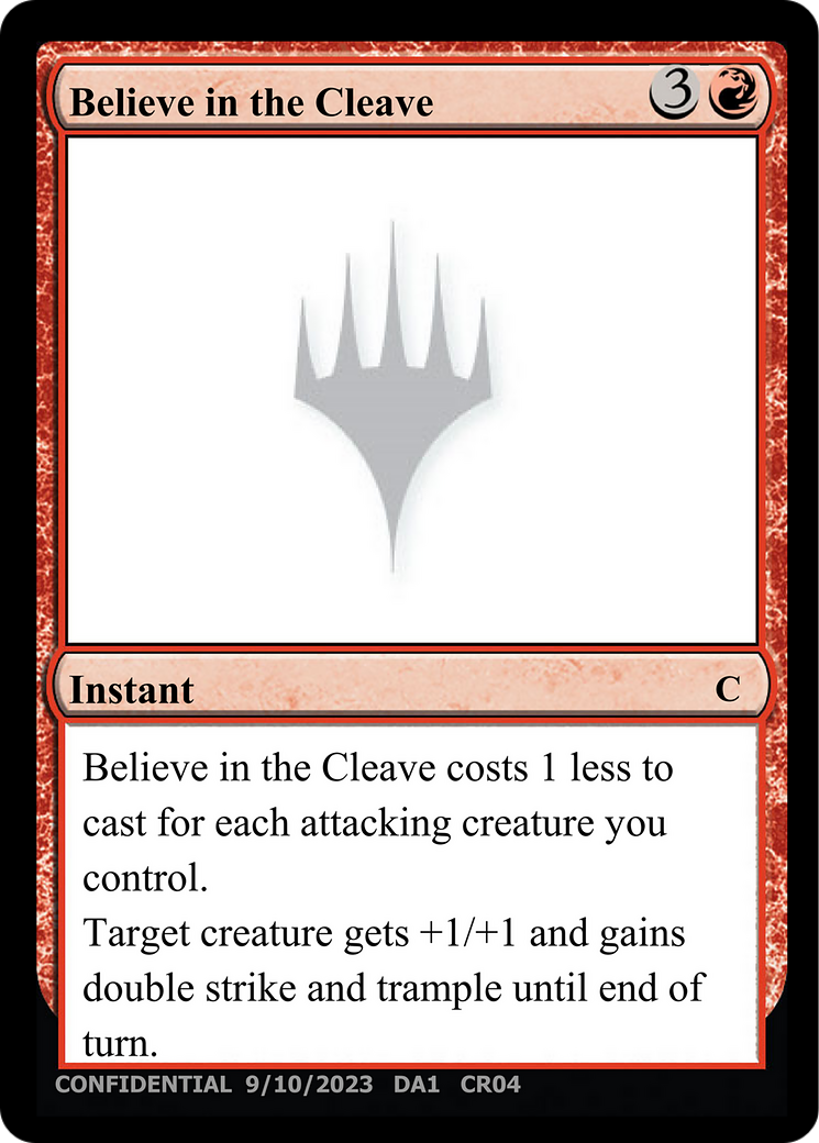 Believe in the Cleave (UNK-CR04B) - Unknown Event-1