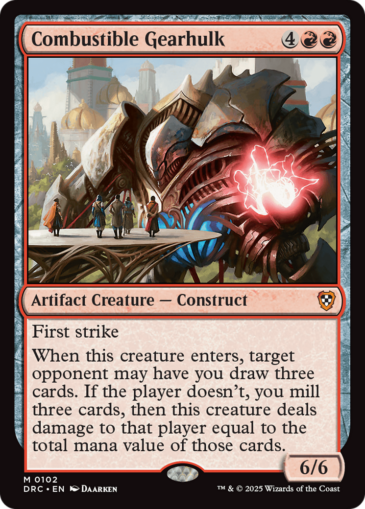 Combustible Gearhulk [Aetherdrift Commander]-1