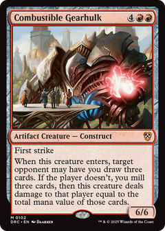 Combustible Gearhulk [Aetherdrift Commander]-1