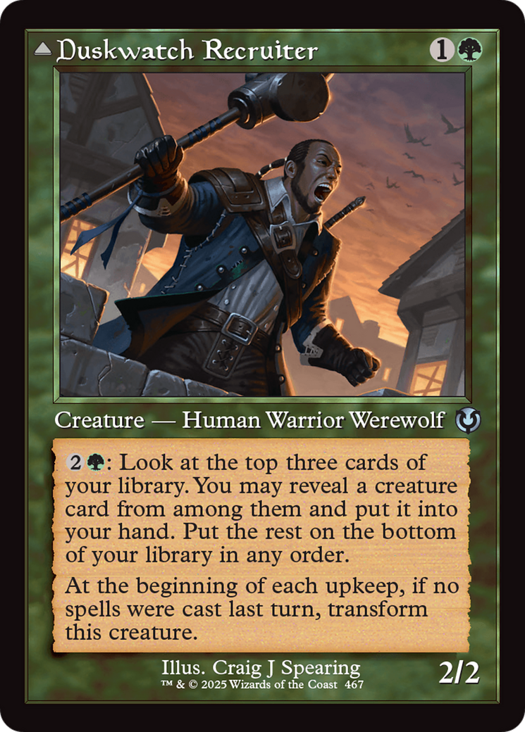 Duskwatch Recruiter // Krallenhorde Howler (Retro Frame) [Innistrad Remastered]-3