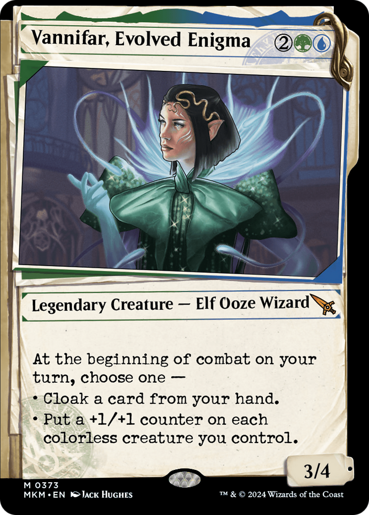 Vannifar, Evolved Enigma (Showcase) (0373) (MKM-373) - Murders at Karlov Manor: (Showcase) Foil-1