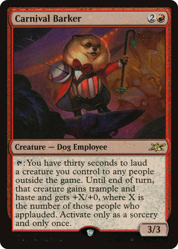 Carnival Barker (Galaxy Foil) [Unfinity]-1