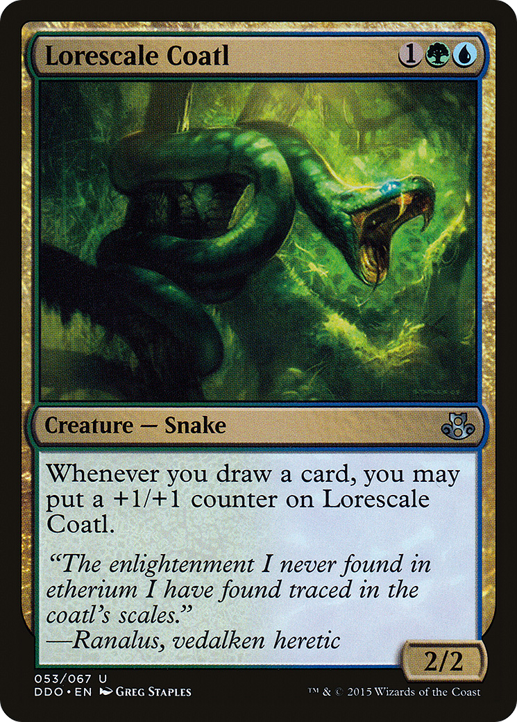 Lorescale Coatl [Duel Decks: Elspeth vs. Kiora]-1