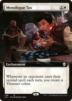Monologue Tax (Extended Art) [Commander 2021]-1