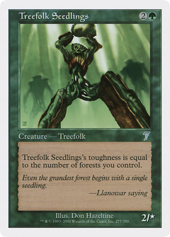 Treefolk Seedlings (7ED-277) - 7th Edition Foil-1