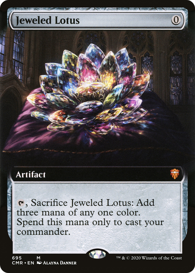 Jeweled Lotus (Extended Art) [Commander Legends]-1