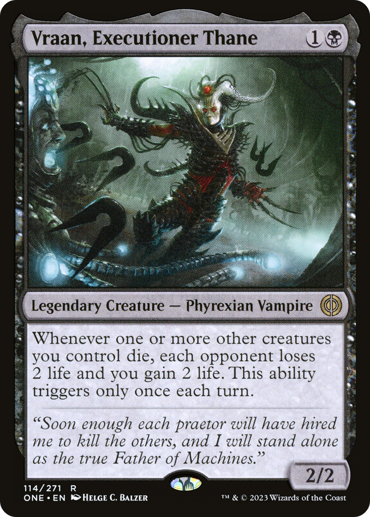 Vraan, Executioner Thane (ONE-114) - Phyrexia: All Will Be One Foil-1