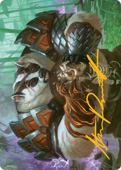 Hugs, Grisly Guardian // Hugs, Grisly Guardian (ABLB-027) - Bloomburrow Art Series (Borderless) Foil-3
