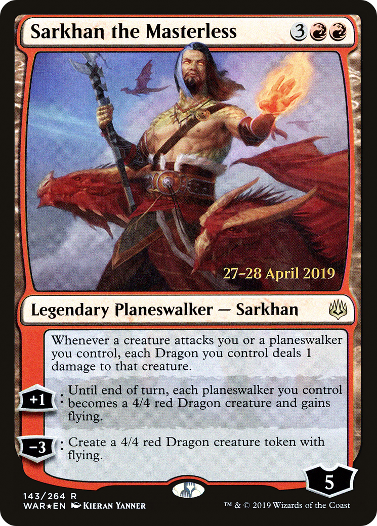 Sarkhan the Masterless [War of the Spark Prerelease Promos]-1
