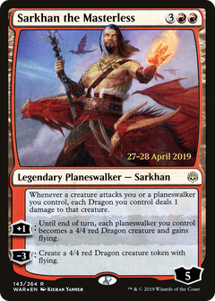 Sarkhan the Masterless [War of the Spark Prerelease Promos]-1