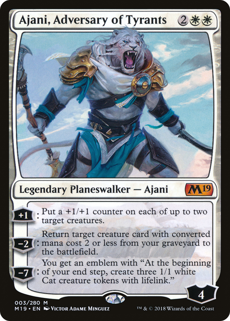 Ajani, Adversary of Tyrants [Core Set 2019]-1