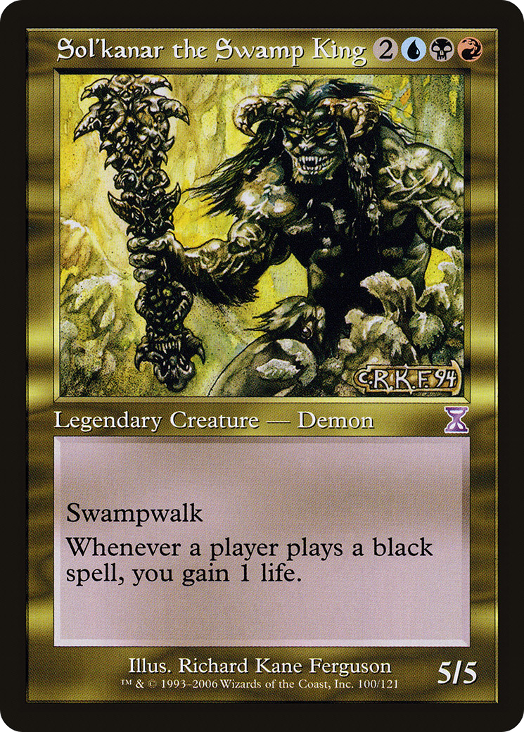 Sol'kanar the Swamp King [Time Spiral Timeshifted]-1