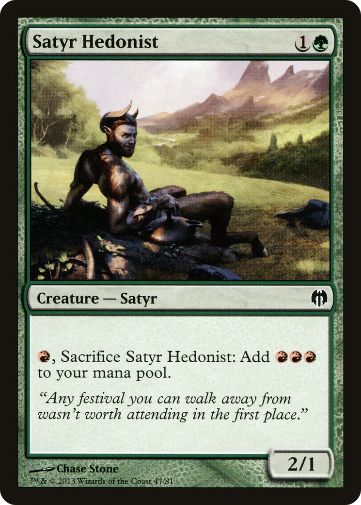 Satyr Hedonist [Duel Decks: Heroes vs. Monsters]-1