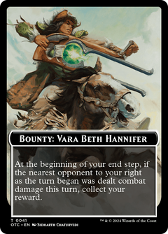 Bounty: Vara Beth Hannifer // Wanted! (TOTC-041) - Outlaws of Thunder Junction Commander Tokens-1