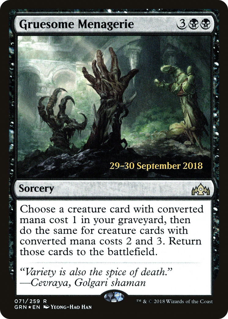 Gruesome Menagerie [Guilds of Ravnica Prerelease Promos]-1