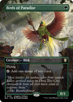 Birds of Paradise (Borderless) [Bloomburrow Commander]-1