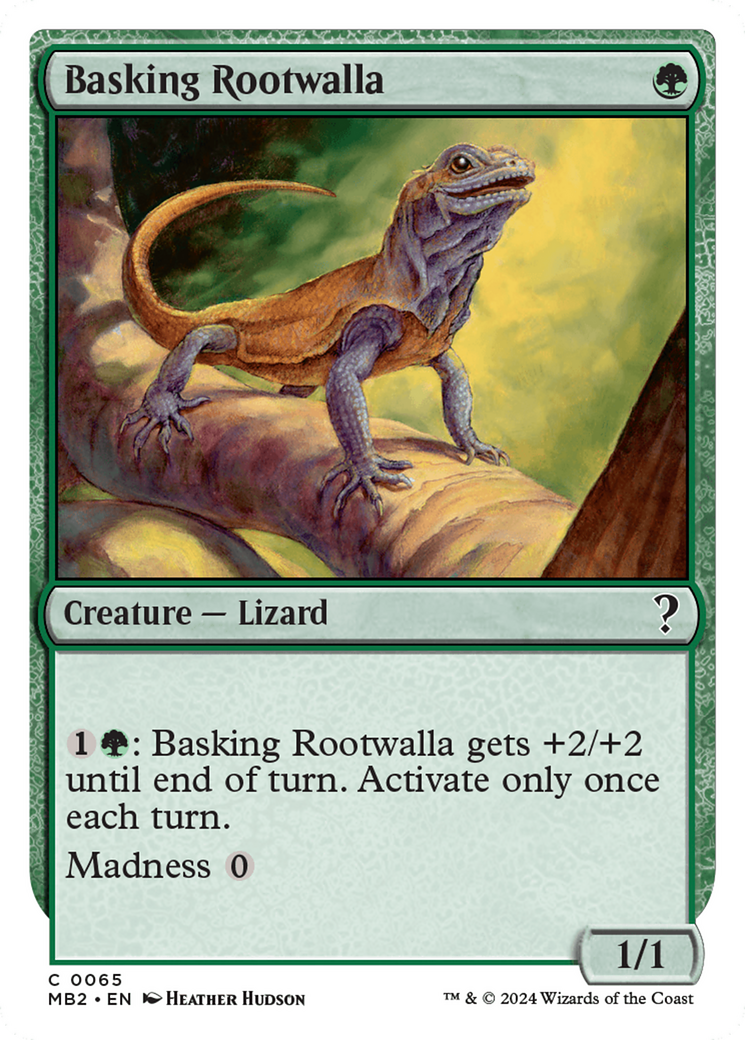 Basking Rootwalla (White Border) [Mystery Booster 2]-1