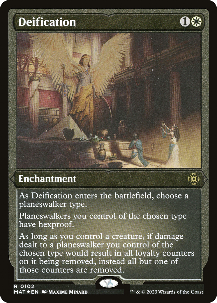 Deification (MAT-102) - March of the Machine: The Aftermath Etched Foil-1