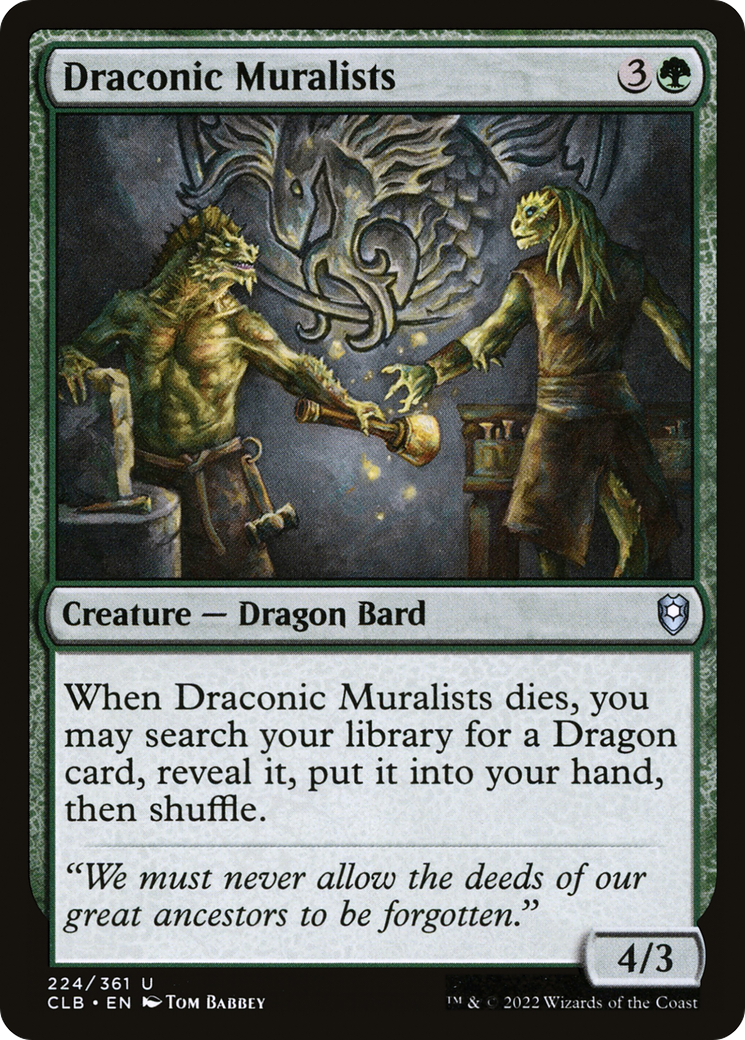 Draconic Muralists [Commander Legends: Battle for Baldur's Gate]-1