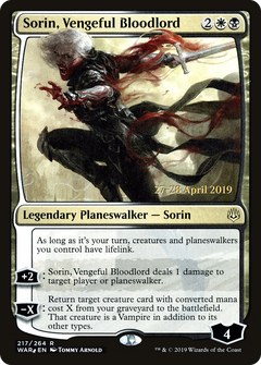 Sorin, Vengeful Bloodlord [War of the Spark Prerelease Promos]-1