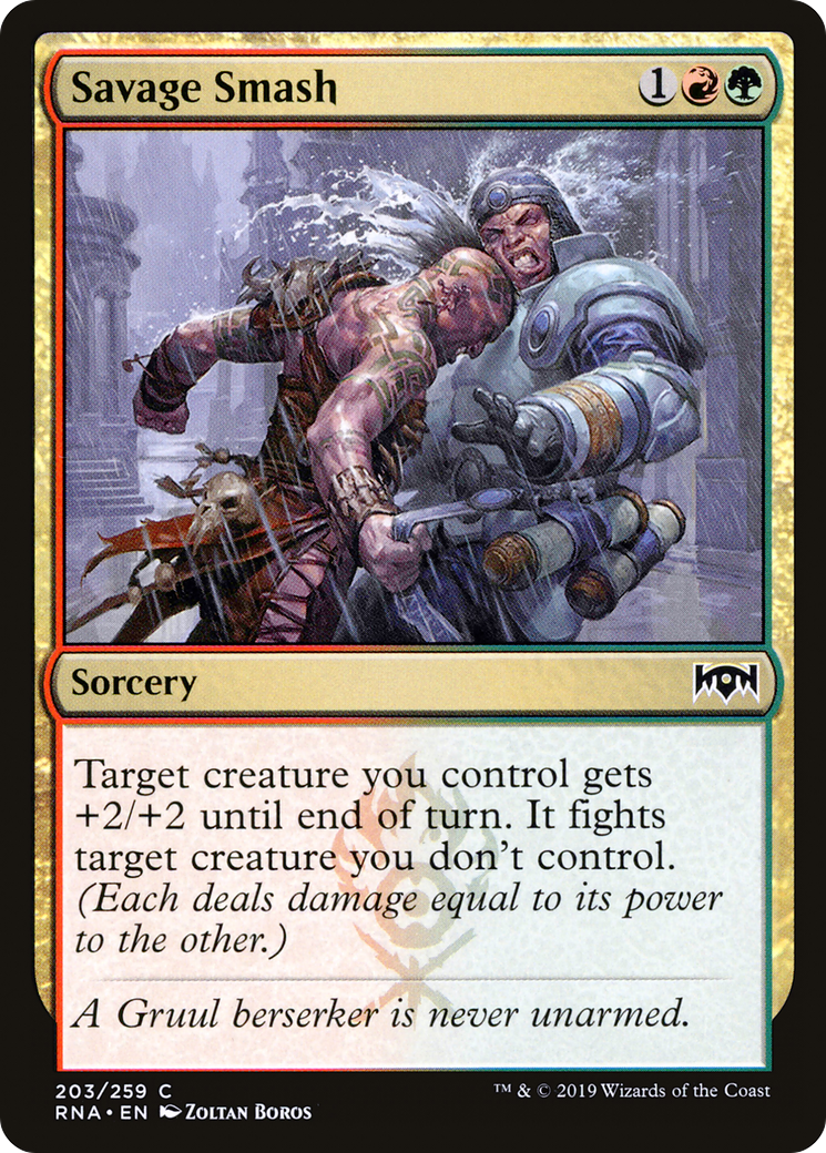 Savage Smash [Ravnica Allegiance]-1