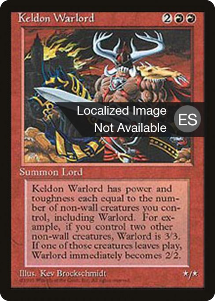 Keldon Warlord [Fourth Edition Foreign Black Border]-1