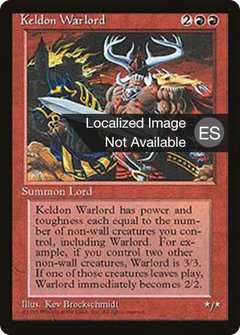 Keldon Warlord [Fourth Edition Foreign Black Border]-1