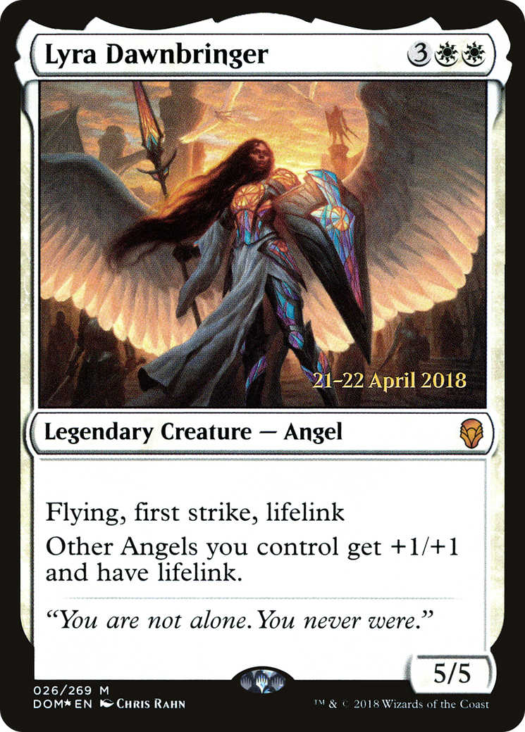 Lyra Dawnbringer [Dominaria Prerelease Promos]-1
