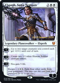 Elspeth, Sun's Nemesis [Theros Beyond Death Prerelease Promos]-1