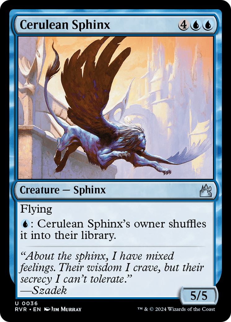 Cerulean Sphinx [Ravnica Remastered]-1