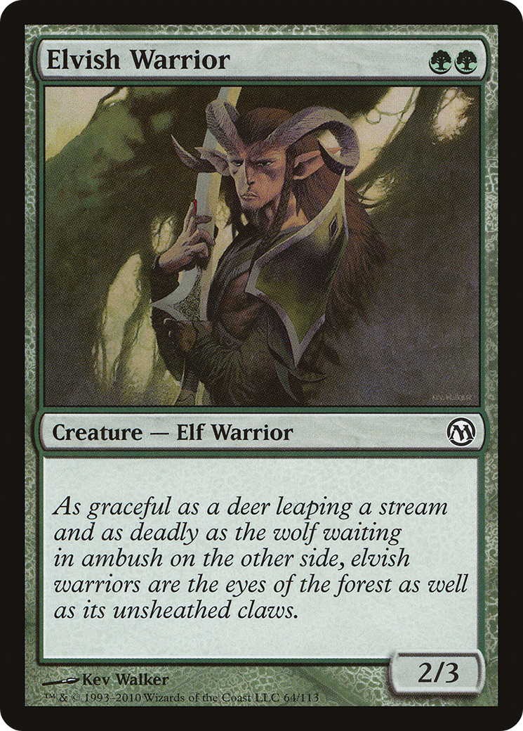 Elvish Warrior [Duels of the Planeswalkers]-1