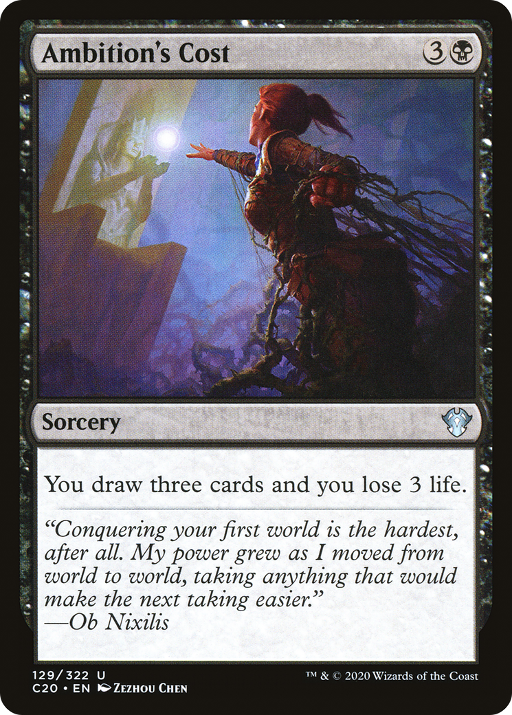 Ambition's Cost [Commander 2020]-1