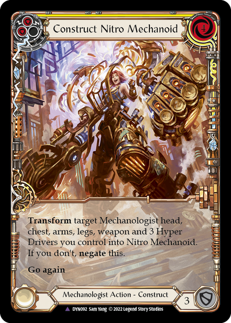 Construct Nitro Mechanoid // Nitro Mechanoid (Marvel) [DYN092] (Dynasty)  Cold Foil-1