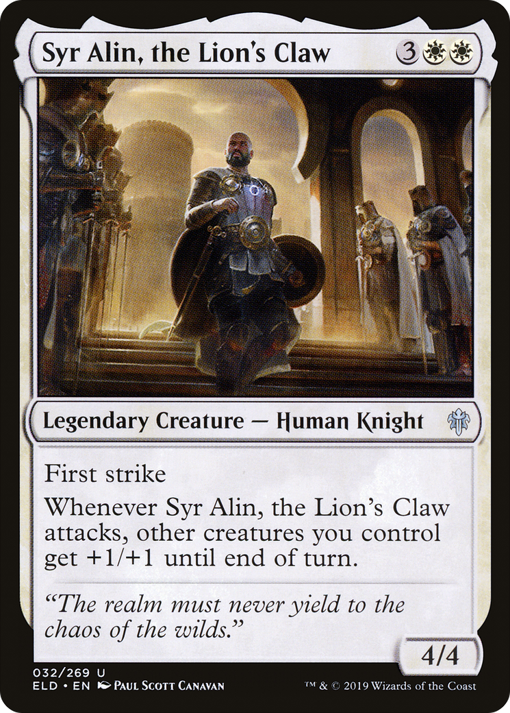 Syr Alin, the Lion's Claw [Throne of Eldraine]-1