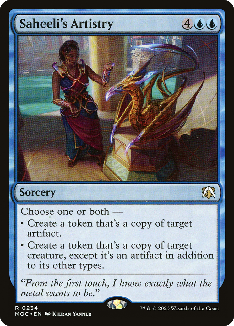 Saheeli's Artistry [March of the Machine Commander]-1