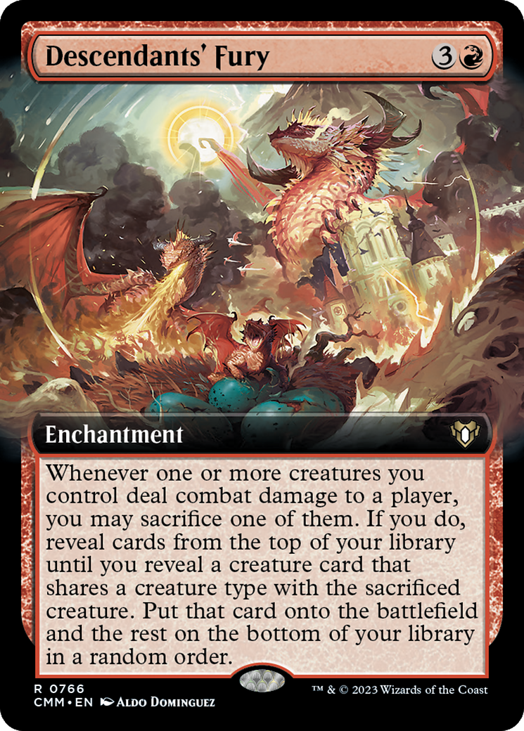 Descendants' Fury (Extended Art) [Commander Masters]-1