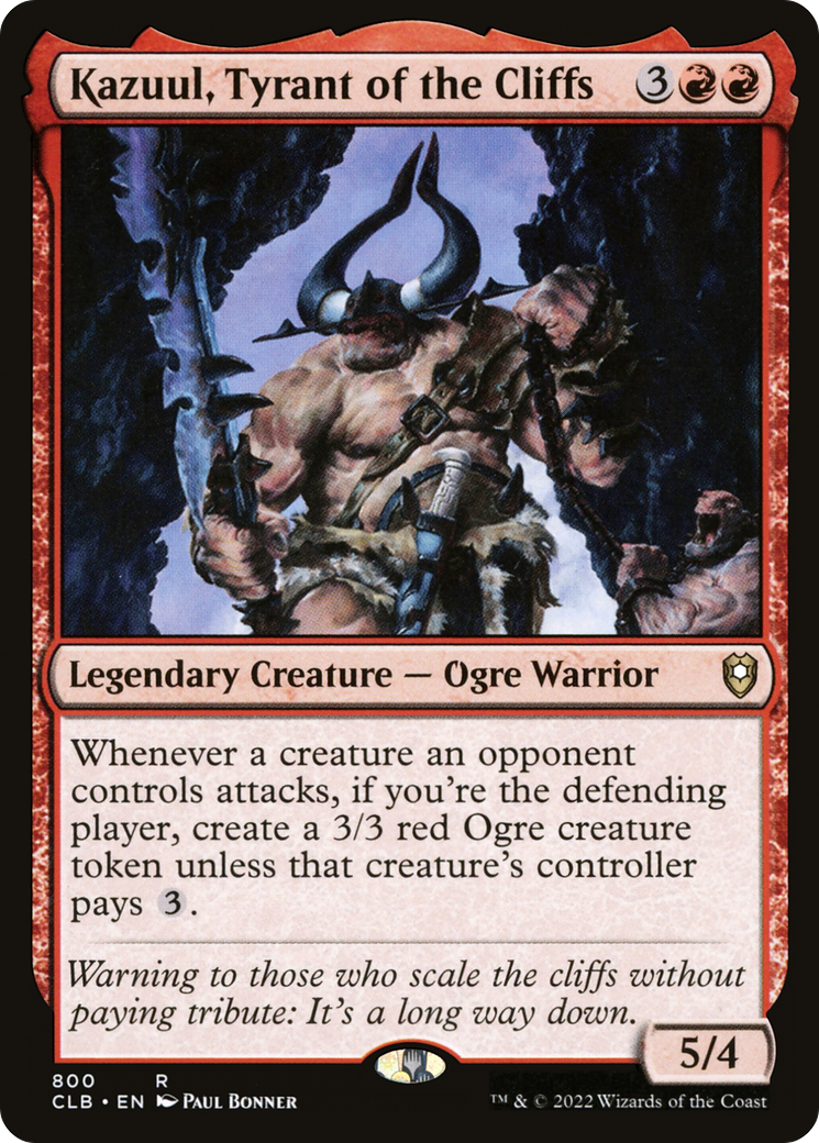 Kazuul, Tyrant of the Cliffs [Commander Legends: Battle for Baldur's Gate]-1