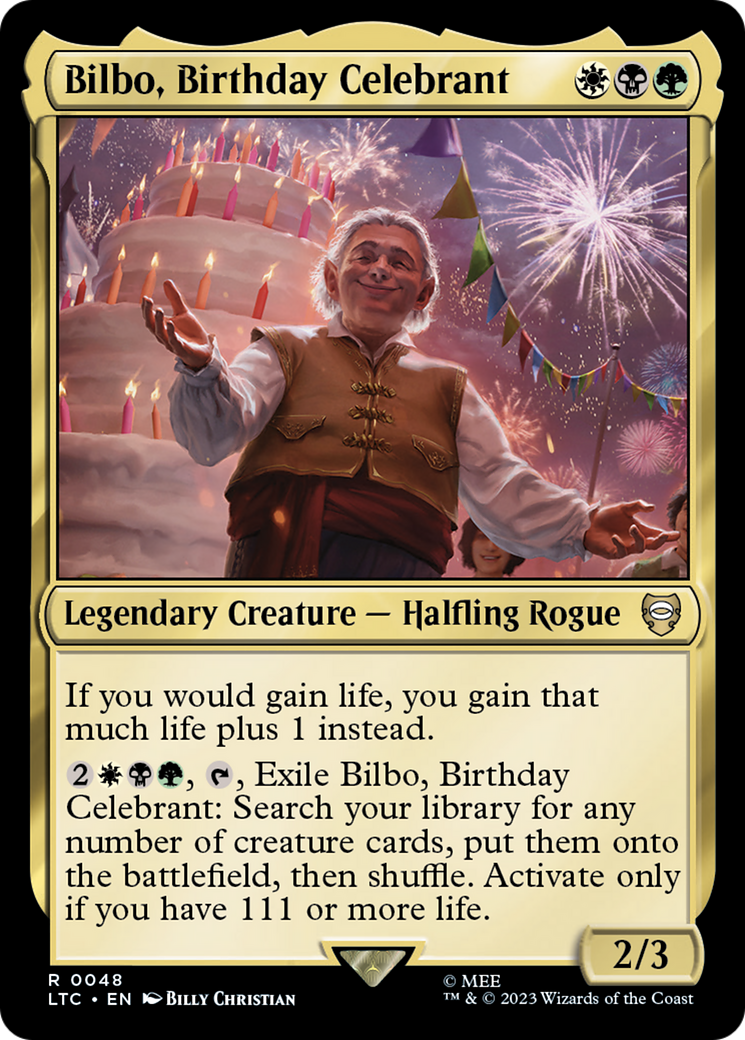 Bilbo, Birthday Celebrant [The Lord of the Rings: Tales of Middle-Earth Commander]-1