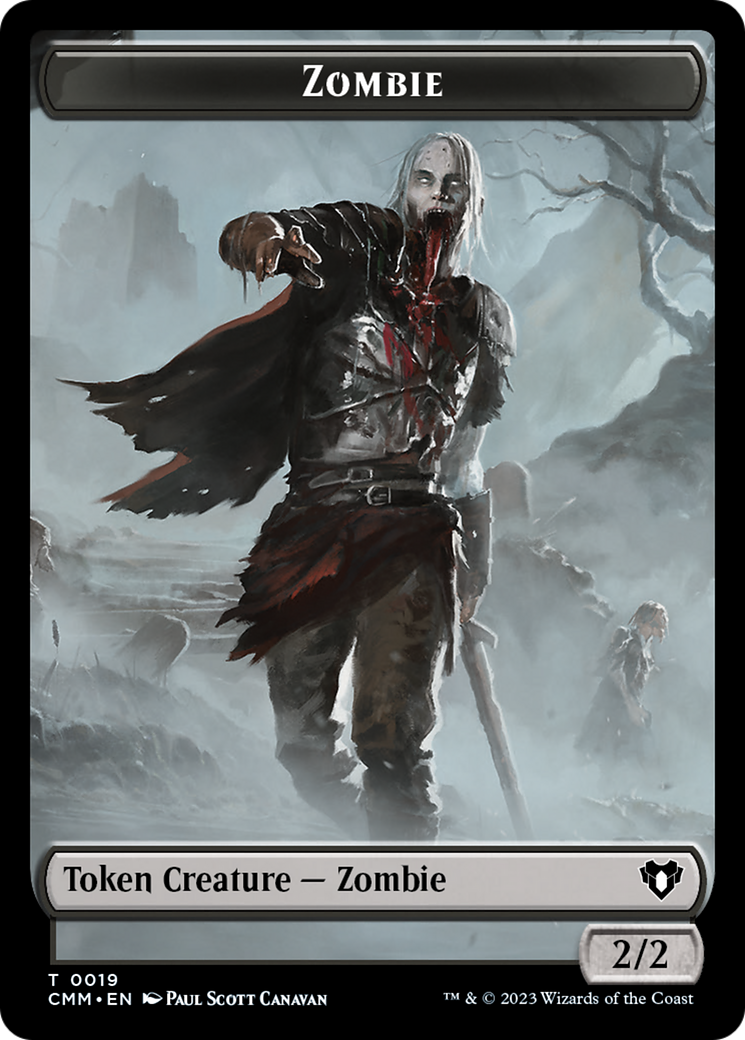 Zombie (TCMM-019) - Commander Masters Tokens-1