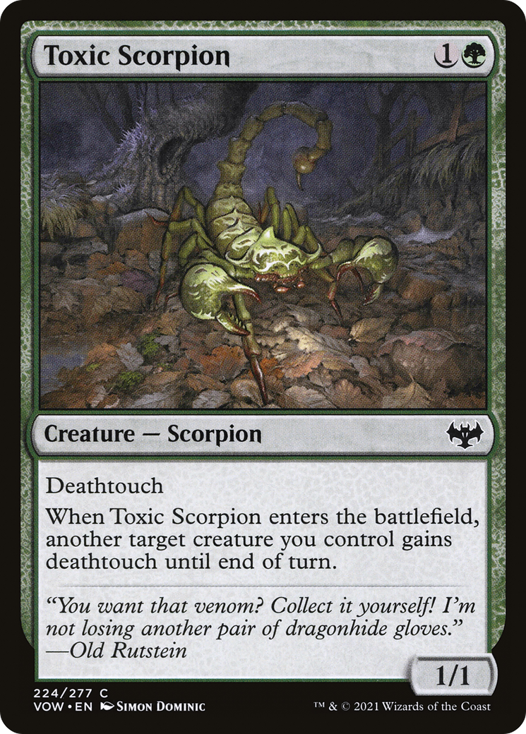 Toxic Scorpion (VOW-224) - Innistrad: Crimson Vow-1