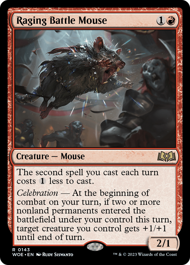 Raging Battle Mouse [Wilds of Eldraine]-1