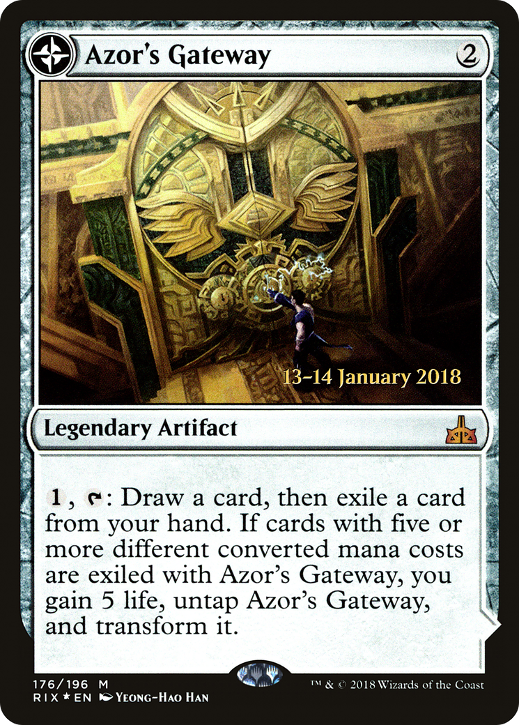 Azor's Gateway // Sanctum of the Sun [Rivals of Ixalan Prerelease Promos]-3